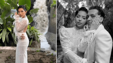 Ángela Aguilar comparte en sus historias de Instagram un video de una cuenta de fans sobre su boda con Christian Nodal