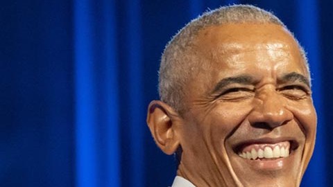 Barak Obama y Joe Biden durante un evento de recaudación de fondos
