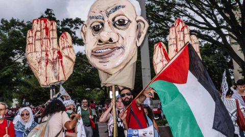 Protestas en contra de Benjamín Netanyahu