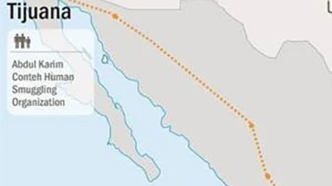 Red de tráfico de migrantes