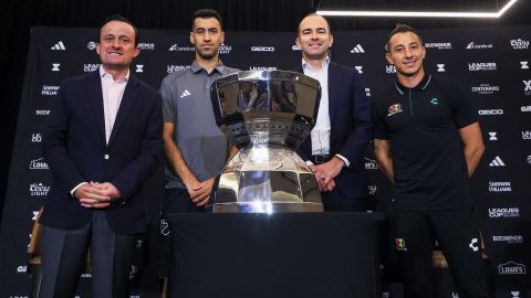 La Leagues Cup 2024 fue presentada por Mikel Arriola (Liga MX), Sergio Busquets (Inter Miami), Camilo Durana (MLS) y Andrés Guardado (Club León) en un hotel de Columbus, Ohio.