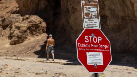 Las temperaturas en el Valle de la Muerte alcanzaban los 123 grados el sábado