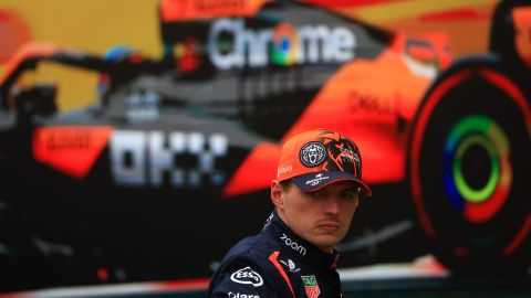 Mogyorod (Hungary), 20/07/2024.- Red Bull Racing driver Max Verstappen of Netherlands reacts after the qualifying for the Formula One Hungarian Grand Prix at the Hungaroring circuit, in Mogyorod, near Budapest, 20 July 2024. (Fórmula Uno, Hungría, Países Bajos; Holanda) EFE/EPA/MARTIN DIVISEK