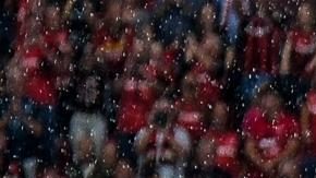 Leverkusen (Germany), 17/08/2024.- Leverkusen'Äôs goalkeeper Lukas Hradecky lifts the trophy in the podium ceremony after winning the German Super Cup soccer match between Bayer 04 Leverkusen and VfB Stuttgart in Leverkusen, Germany, 17 August 2024. (Alemania) EFE/EPA/FLORIAN WIEGAND CONDITIONS - ATTENTION: The DFL regulations prohibit any use of photographs as image sequences and/or quasi-video.