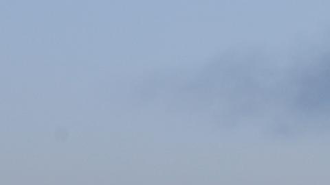 El humo se eleva en el cielo sobre Kiev después del ataque masivo con misiles rusos.