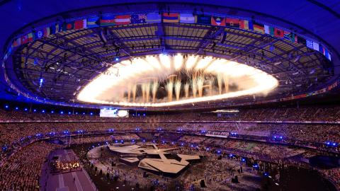 Parte de lo que fue la ceremonia de clausura de los Juegos Olímpicos París 2024.