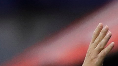Paraguay's Coach Eduardo Berizzo reacts during a qualifying soccer match against Argentina for the FIFA World Cup Qatar 2022 in Buenos Aires, Argentina, Thursday, Nov. 12, 2020.(Juan Roncoroni, Pool via AP)