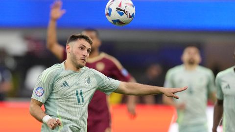 Santiago Giménez durante la participación de México en la pasada Copa América Estados Unidos 2024.