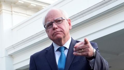 Tim Walz es el candidato vicepresidencial del Partido Demócrata.