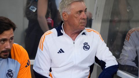 El entrenador italiano del Real Madrid, Carlo Ancelotti, durante la pretemporada que están realizando por Estados Unidos.