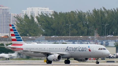 FILE - An American Airlines Airbus A321-231 taxies to the gate, Tuesday, Oct. 20, 2020, at Fort Lauderdale-Hollywood International Airport in Fort Lauderdale, Fla. Airbus has reported record net income of $4.8 billion last year as the aircraft maker delivered more planes to an economy rebounding from the coronavirus pandemic. The Toulouse, France-based company said Thursday, Feb. 17, 2022, that it delivered 611 commercial aircraft in 2021, up from 566 the year before. (AP Photo/Wilfredo Lee, File)