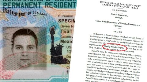 Un juez en Texas otorgó la suspensión provisional contra Green Card para ciertos inmigrantes.