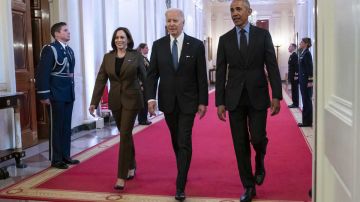 Kamala Harris, Joe Biden y Barack Obama