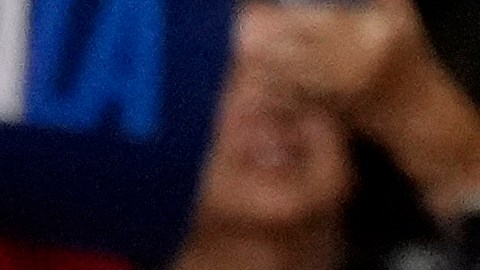 Tim Walz y Kamala Harris en un evento de campaña en la Universidad de Nevada en Las Vegas.