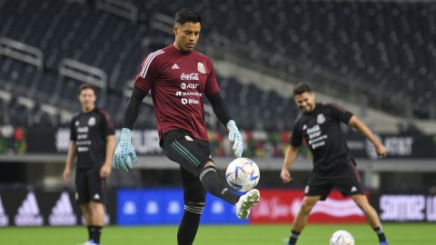 Dallas, Texas a 27 de Mayo de 2022. Alfredo Talavera, durante el entrenamiento de la Selección Nacional de México previo a enfrentar a Nigeria, en las instalaciones del AT&T Stadium. Foto: Imago7/ Sebastián Laureano Miranda