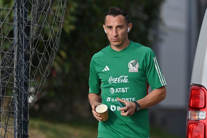 Girona, España 13 de Noviembre de 2022. Andres Guardado durante el entrenamiento de la selección nacional de México en las instalaciones de Girona FC, dentro de la gira previa al munda de Qatar 2022. Foto/Imago7/Etzel Espinosa
