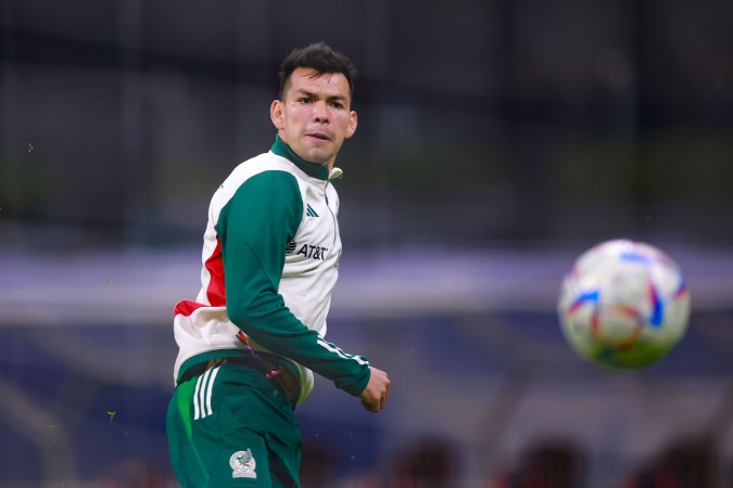 Ciudad de México, 20 de noviembre de 2023. Hirving Lozano, durante el entrenamiento oficial de la selección nacional de México, celebrado en el Estadio Azteca. Foto: Imago7/ Eloísa Sánchez