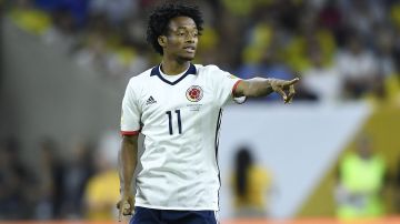 Juan Cuadrado durante un partido con la selección de Colombia en la Copa América 2024.