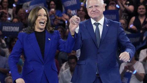 Kamala Harris y Tim Walz