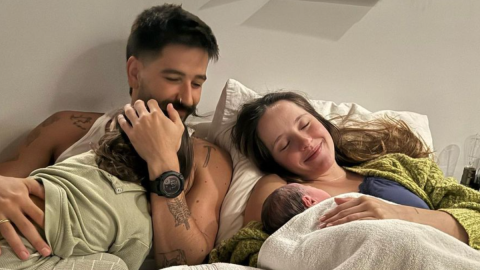 Camilo y Evaluna celebran la llegada de su bebé Amaranto con fotos en Instagram.