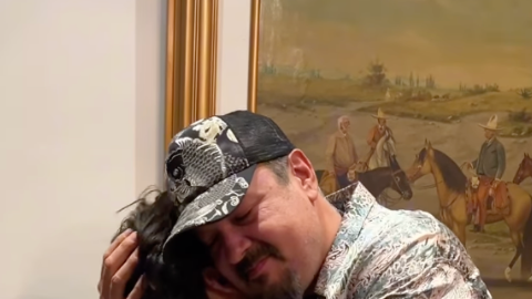 Christian Nodal y Pepe Aguilar en el cumpleaños de Pepe