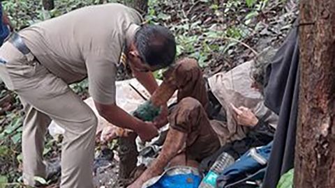 Mujer rescatada en la India