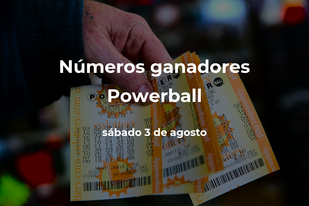 Powerball números ganadores en vivo del sorteo hoy sábado 3 de agosto