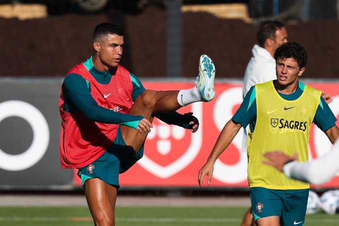 Cristiano Ronaldo durante la concentración de la Selección de Portugal durante la recientemente finalizada doble fecha por los partidos de la UEFA Nations League.