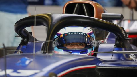 Baku (Azerbaijan), 14/09/2024.- Argentinian driver Franco Colapinto of Williams Racing during the third practice session of the 2024 Formula One Grand Prix of Azerbaijan, at the Baku City Circuit in Baku, Azerbaijan, 14 September 2024. The Formula One Grand Prix of Azerbaijan will take place on 15 September 2024. (Fórmula Uno, Azerbaiyán) EFE/EPA/YURI KOCHETKOV