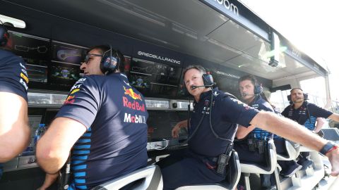 Christian Horner, director de la escudería Red Bull, durante el Gran Premio de Azerbaiyán.