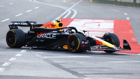 Sergio "Checo" Pérez saldrá desde el cuarto puesto en el Gran Premio de Azerbaiyán, dos por delante de su compañero de equipo Max Verstappen.