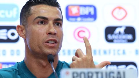 Cristiano Ronaldo en la concentración de la Selección de Portugal para la doble fecha de partidos de la UEFA Nations League.