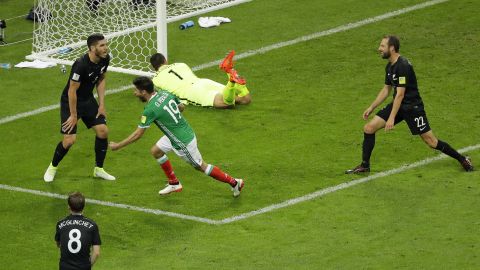 Nueva Zelanda vs. México en la Copa Confederaciones de 2017.