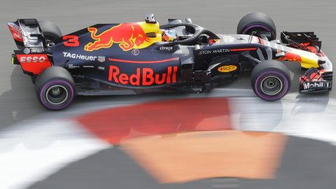 Red Bull driver Daniel Ricciardo of Australia steers through a corner during a practice session at the Sochi Autodrom circuit in Sochi, Russia, Friday, Sept. 28, 2018. The 2018 Formula One Grand Prix of Russia will take place on Sunday, Sept. 30, 2018. (AP Photo/Sergei Grits)