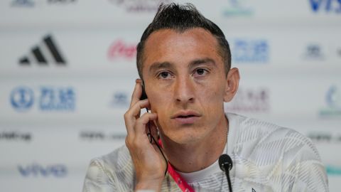 Andrés Guardado en conferencia de prensa.