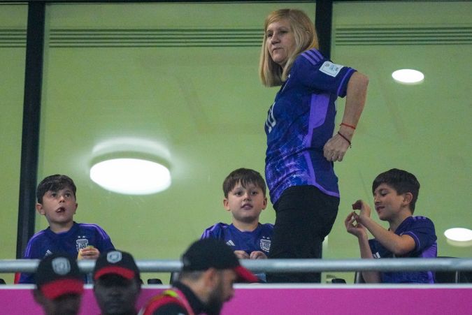 Thiago, Mateo y Ciro acompañan a su padre Lionel Messi en todo momento, en esta ocasión durante lo que fue la Copa del Mundo Qatar 2022.