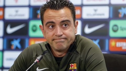 Xavi Hernández, exentrenador del conjunto blaugrana.