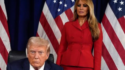 Donald y Melania Trump en la Convención Nacional Republicana.