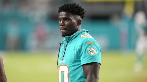 Tyreek Hill, receptor de los Miami Dolphins.