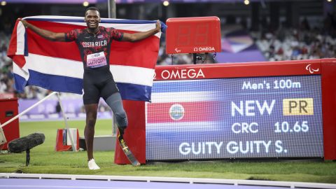 El costarricense Sherman Guity logró el récord paralímpico en 100 metros masculino categoría T64.