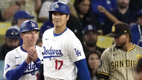 Shohei Ohtani completó una temporada histórica en su primer año con Los Ángeles Dodgers.