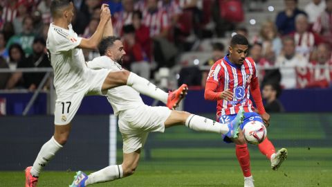 Atlético de madrid y Real madrid igualaron a un tanto en el Estadio Metropolitano.