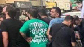 Zona bombardeada en la capital libanesa.