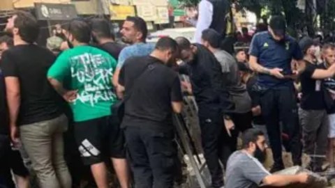 Zona bombardeada en la capital libanesa.
