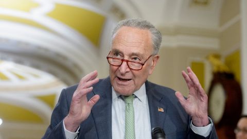 El senador demócrata Chuck Schumer. líder de la mayoría en el Senado.