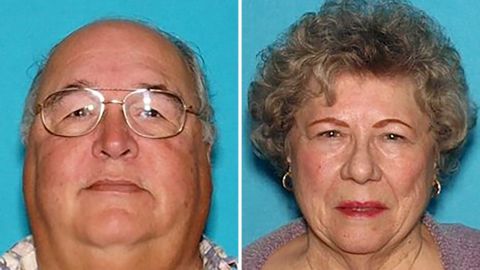 FILE - This combination of undated photos provided by the Redlands Police Dept. shows Daniel Menard, 79, left, and Stephanie Menard, 73, who have been reported missing from a nudist ranch in Redlands, Calif. (Redlands Police Department via AP, File)