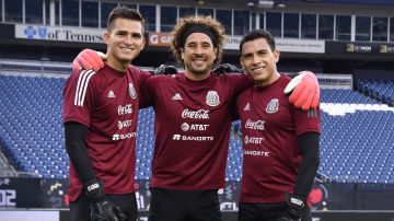 a 29 de Junio de 2021. Sebastian Jurado, Guillermo Ochoa y Luis Malagón, durante el entrenamiento de la Selección Nacional de México en el estadio Nissan, previo al partido de preparación frente a la Selección de Panamá. Foto:Imago7/Rafael Vadillo