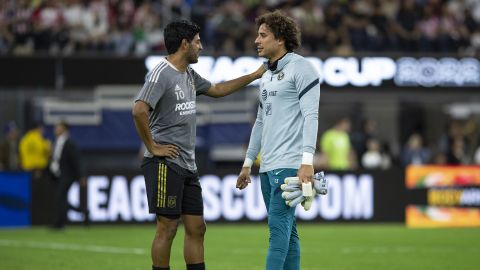 Inglewood, California, Estados Unidos de Norteamérica, 3 de agosto de 2022. , durante el partido amistoso del Leagues Cup Showcase 2022 de la Liga BBVA MX y la MLS, entre el LA Galaxy y las Chivas Rayadas del Guadalajara, celebrado en el SoFi Stadium. Foto: Imago7/ Xavier Hernández