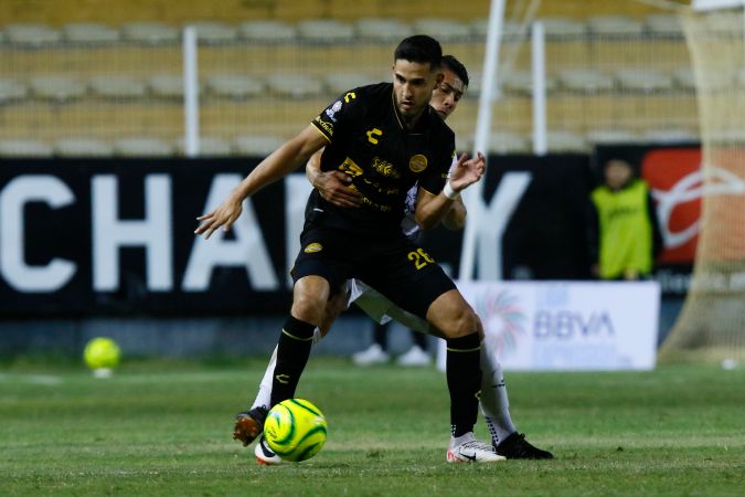 Culiacán, Sinaloa, 2 de Abril de 2024. Luis Ruiz, durante el partido correspondiente a la jornada 14 del torneo Clausura 2024 de la Liga BBVA Expansión MX, entre los Dorados de Culiacán y los Alebrijes de Oaxaca, celebrado en el estadio Banorte. Foto: Imago7/