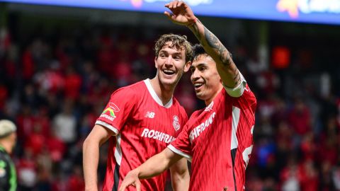 Claudio Baeza en un partido del Toluca.